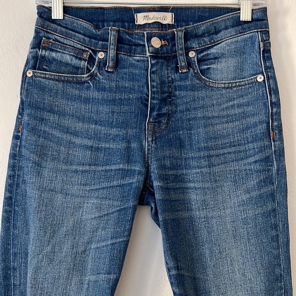 Madewell Women’s Distressed Blue 9inch Highrise Skinny Crop Jeans size 26 Denim - Picture 2 of 7